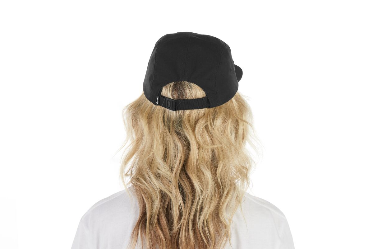 recycled-poly-flat-brim-5-panel-hat-i5 WebPDP-HAT003002_Recycled_Poly_Flat_Brim_5Panel_Hat_Black_Studio_Harper_Studios_0723_Back__HAT003002OS.jpg