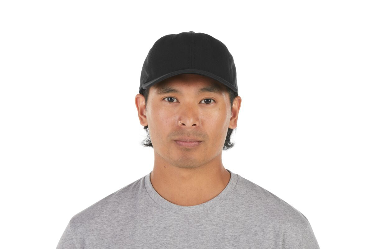 recycled-poly-dad-hat-k5 WebPDP-HAT004002_Recycled_Poly_Dad_Hat_Black_Studio_Harper_Studios_0723_Front__HAT004002OS.jpg